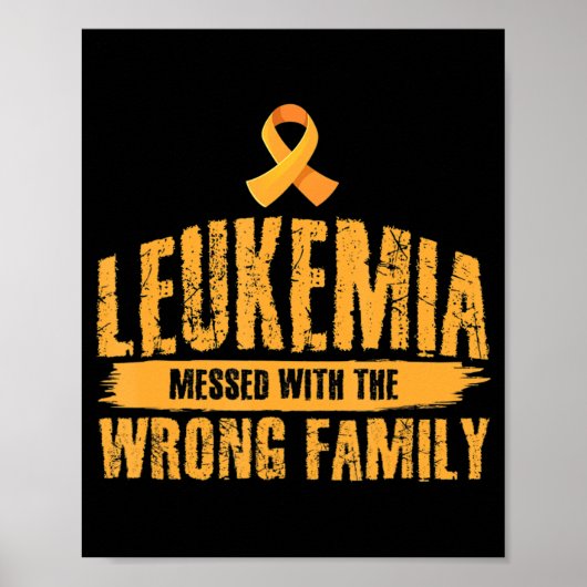Leukemie Overgegeven door verkeerde familieonderst Poster (Voorkant)