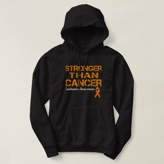 Leukemie overleefd sterker dan kanker Leukemie CA Hoodie (Design voorkant)