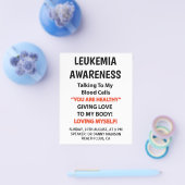 Leukemie Overlevende Bewustzijn Flyer (Enkel)