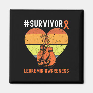 Leukemie Overlevende bloed Kanker Aandacht Retro Magneet