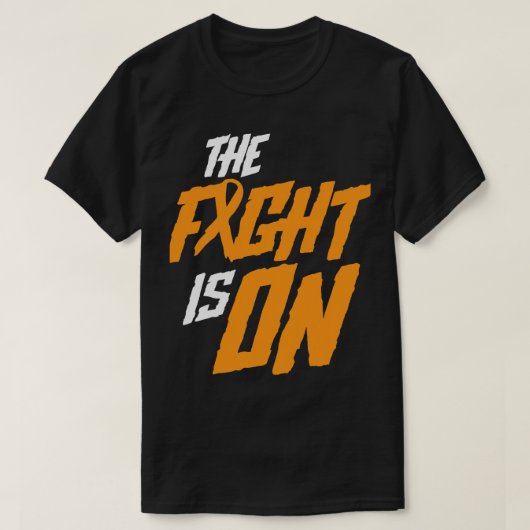 Leukemie Overlevende Het gevecht is op leukemie be T-shirt (Design voorkant)