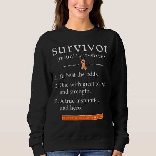 Leukemie Overleving Leukemie Bewustheid Trui (Voorkant)