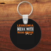LEUKEMIE ROMMELT MET DE VERKEERDE KRIJGER SLEUTELHANGER (Voorkant)