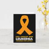 Leukemie Sinaasappel lint Kaart (Gele Bloem)