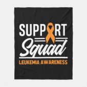 Leukemie steunplein leukemie kanker Awa Fleece Deken (Voorkant)