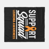 Leukemie steunplein leukemie kanker Awa Fleece Deken (Voorkant (Horizontaal))