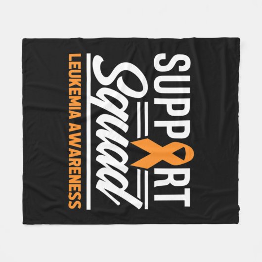 Leukemie steunplein leukemie kanker Awa Fleece Deken (Voorkant (Horizontaal))