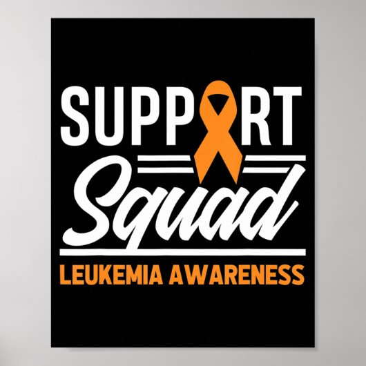 Leukemie steunplein leukemie kanker Awa Poster (Voorkant)