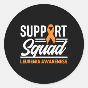 Leukemie steunplein leukemie kanker Awa Ronde Sticker
