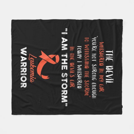 Leukemie Strijd tegen kanker Koolstof 4 Fleece Deken (Voorkant (Horizontaal))