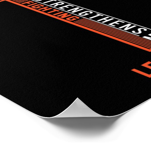 Leukemie Strijd tegen kanker Koolstof 7 Poster (Hoek)