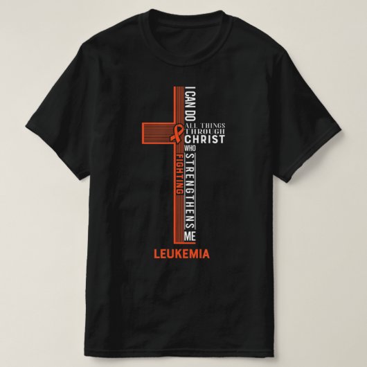 Leukemie Strijd tegen kanker Koolstof 7 T-shirt (Design voorkant)