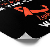 Leukemie Strijd tegen kanker Koolstof 8 Poster (Hoek)