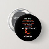 Leukemie Strijd tegen kanker Koolstof 8 Ronde Button 5,7 Cm (Voorkant /achterkant)