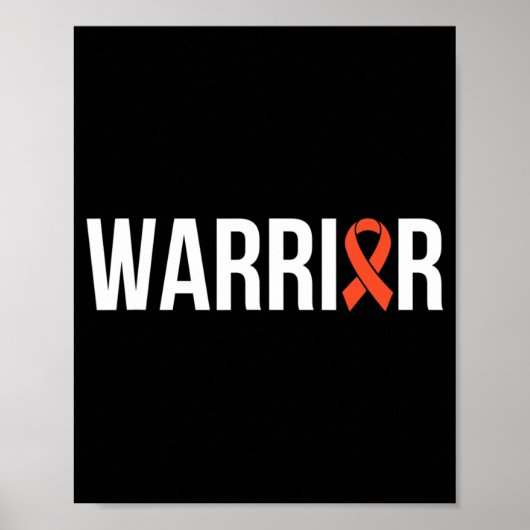Leukemie Strijd tegen kanker Lint 9 Poster (Voorkant)