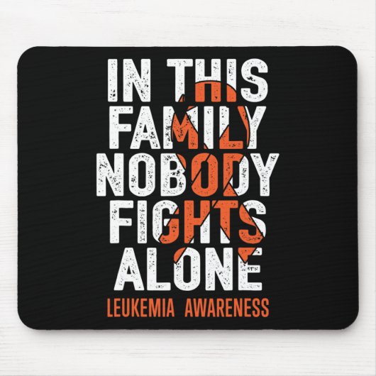 Leukemie Support Squad Fighter Warrior Leukemia Aw Muismat (Voorkant)