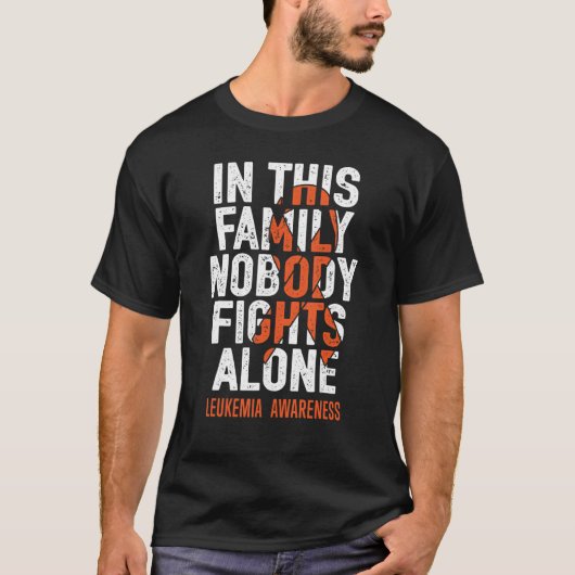 Leukemie Support Squad Fighter Warrior Leukemia Aw T-shirt (Voorkant)