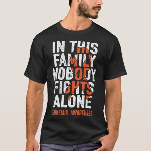 Leukemie Support Squad Fighter Warrior Leukemia Aw T-shirt (Voorkant)