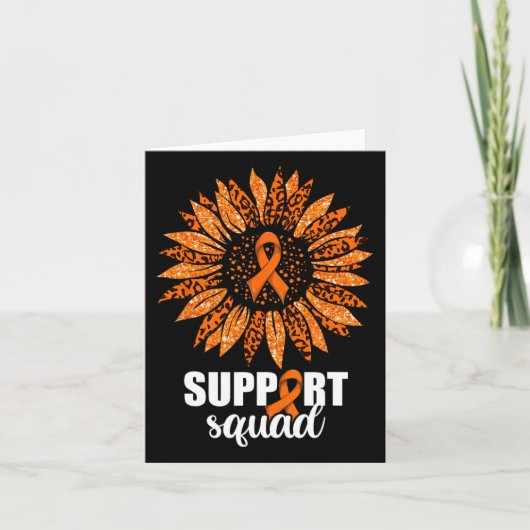 Leukemie Support Squad T-shirt Kaart (Voorkant)