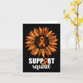 Leukemie Support Squad T-shirt Kaart (Gele Bloem)