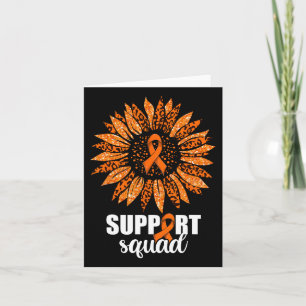 Leukemie Support Squad T-shirt Kaart
