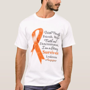 Leukemie Support Sterke overleving T-shirt