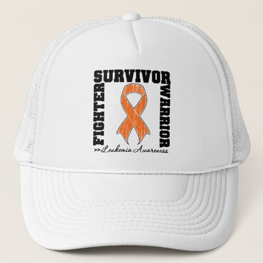 Leukemie Survivor Fighter Warrior Trucker Pet (Voorkant)