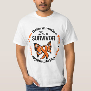 Leukemie Survivor Hope Determination Faith T-shirt