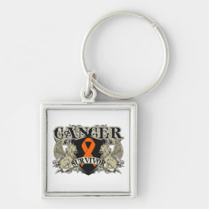 Leukemie Survivor Mannen Heraldry Sleutelhanger