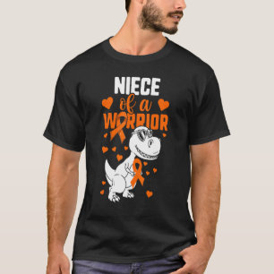 Leukemie Tante Oom Meisjes Nichtje Van Een Krijger T-shirt