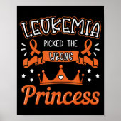 Leukemie trok de verkeerde prinses kanker Awarenes Poster (Voorkant)
