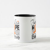 Leukemie Typografische Faith Love Hope Mok (Midden)