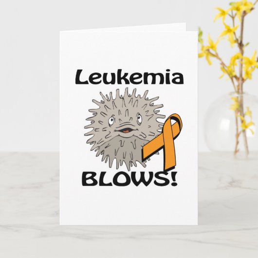 Leukemie vertraagt bewustzijnsontwerp kaart (Gele Bloem)