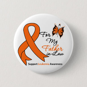 Leukemie - Voor mijn schoonvader Ronde Button 5,7 Cm