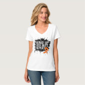 Leukemie Wake Up Kick Butt Herhaal T-shirt (Voorkant volledig)