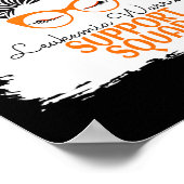 Leukemie Warrior Awareness Support Message Bun for Poster (Hoek)