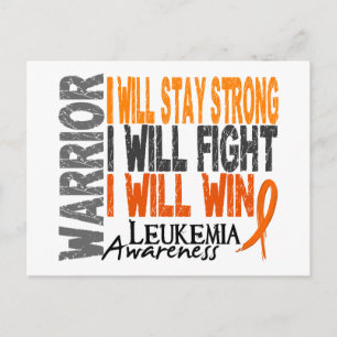 Leukemie Warrior Briefkaart