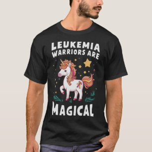 Leukemie Warrior Magical Unicorn Sinaasappel Ribbo T-shirt