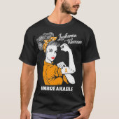Leukemie Warrior niet breekbaar T-shirt (Voorkant)