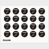 Leukemie Warrior Ronde Sticker (Vel)