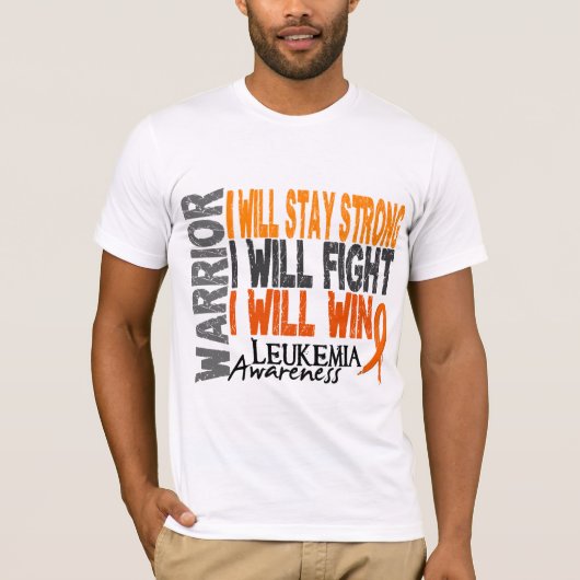 Leukemie Warrior T-shirt (Voorkant)