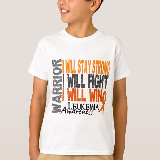 Leukemie Warrior T-shirt (Voorkant)