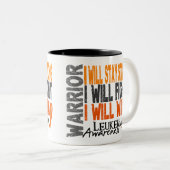 Leukemie Warrior Tweekleurige Koffiemok (Voorkant rechts)