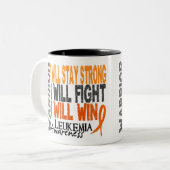 Leukemie Warrior Tweekleurige Koffiemok (Voorkant links)