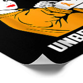 Leukemie Warrior Unbreekbaar Bewustmakingsgeschenk Poster (Hoek)