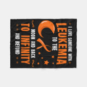 Leukemiebewustzijn Bloedkanker Beenmerg Cadeau I Fleece Deken (Voorkant (Horizontaal))
