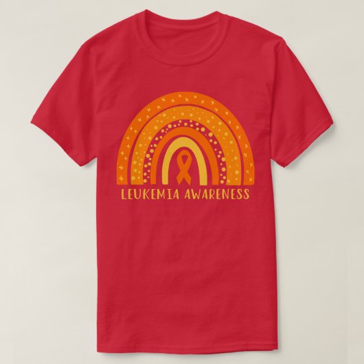Leukemiebewustzijn Boho Rainbow III T-shirt (Design voorkant)