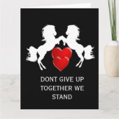 Leukemiebewustzijn Geef papa niet op Kaart (Voorkant)