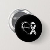 Leukemiebewustzijn Hart Oranje Ondersteuning Manne Ronde Button 5,7 Cm (Voorkant /achterkant)