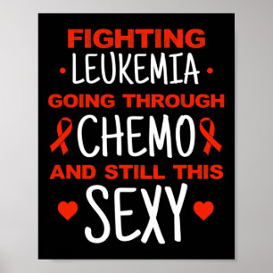 Leukemiebewustzijn Kankerstrijder tegen leukemie Poster